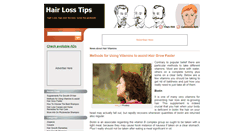 Desktop Screenshot of hairloss-tips.net